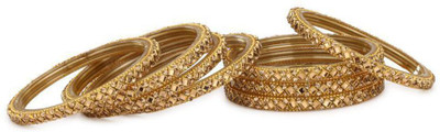 AFAST Glass Enamel Bangle Set(Pack of 8)