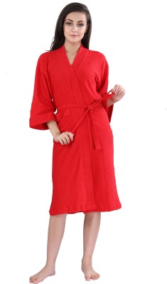 HotGown Full Red XL Bath Robe(1 Unit, For: Women, Full Red)