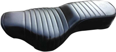 AHL BULLET Black Leatherite Durable & Comfortable Electra Seat Cover Orignal Look Black For Electra , Standard Single Bike Seat Cover For Royal Enfield Classic, Classic 350, Classic 500, Classic Chrome