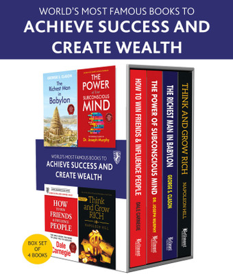 World's Most Famous Books to Achieve Success and Create Wealth (Set of 4 Books) : Perfect Motivational Gift Set(Paperback, George S. Clason, Dr. Joseph Murphy, Dale Carnegie, Napoleon Hill) World's Most Famous Books to Achieve Success and Create Wealth (Set of 4 Books) : Perfect Motivational Gift Set(Paperback, George S. Clason, Dr. Joseph Murphy, Dale Carnegie, Napoleon Hill)