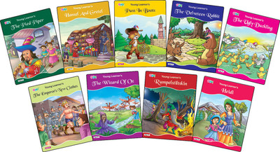 FAIRY TALES SERIES 9 TITLES(PIED PIPER, PUSS IN BOOTS, THE UGLY DUCKLING, THE VELVETEEN RABBIT, RUMPELSTILTSKIN, EMPEROR'S NEW CLOTHES, THE WIZARD OF OZ, HEIDI & HANSEL & GRETEL)(Paperback, Young Learner Editorial Team)