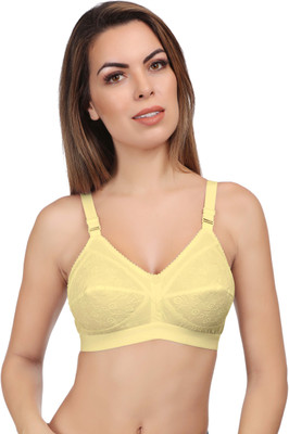 Eve's Beauty Women Full Coverage Non Padded Bra(Beige)