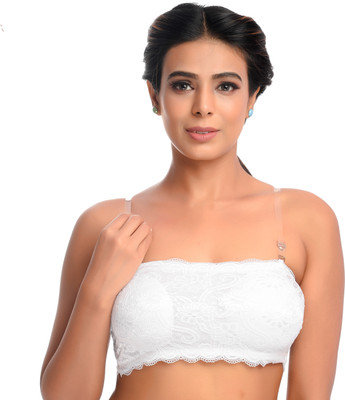 sashu Women Bandeau/Tube Lightly Padded Bra(White)