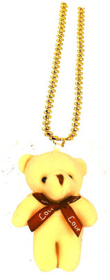 AFH Love Soft Teddy decorative Car Mirror Charm Decorative Hanging Ornament Car Hanging Ornament(Pack of 1)