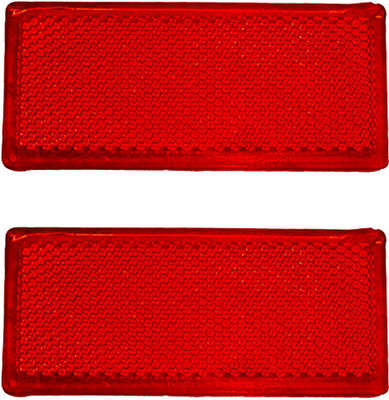 Allpartssource Reflex Reflector Red Pack of 2 Car Reflector Light(Red)
