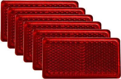 Allpartssource Reflex Reflector Red 6 Car Reflector Light(Red)