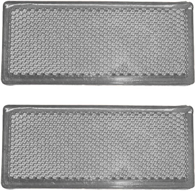 Allpartssource Reflex Reflector Clear Car Reflector Light(White)