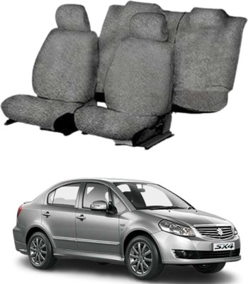 Chiefride Cotton Car Seat Cover For Maruti SX4(5 Seater, 2 Back Seat Head Rests)