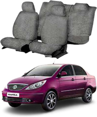 Chiefride Cotton Car Seat Cover For Tata Manza(All Detachable Headrest, With Back Seat Arm Rest, 5 Seater, 2 Back Seat Head Rests)
