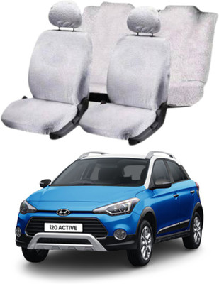 Chiefride Cotton Car Seat Cover For Hyundai i20 Active(All Detachable Headrest, With Back Seat Arm Rest, 5 Seater, 2 Back Seat Head Rests)