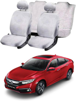 Chiefride Cotton Car Seat Cover For Honda Civic(5 Seater, 2 Back Seat Head Rests)