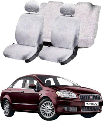 Chiefride Cotton Car Seat Cover For Fiat Linea(All Detachable Headrest, With Back Seat Arm Rest, 5 Seater, 2 Back Seat Head Rests)