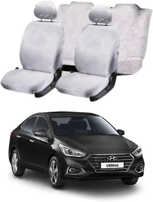 Chiefride Cotton Car Seat Cover For Hyundai Verna(All Detachable Headrest, With Back Seat Arm Rest, 5 Seater, 2 Back Seat Head Rests)