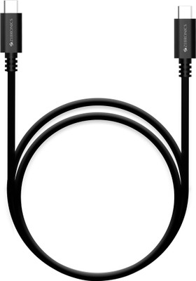 ZEBRONICS USB Type C Cable 6.5 A 1.5 m ZEB-CCC1500(Compatible with Mobile, Tablet Supporting, Black)