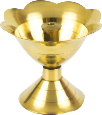 Spillbox Brass Table Diya(Height: 1.5 inch)