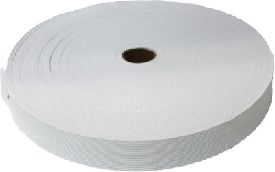 elastica Knitted White Elastic(10 m)