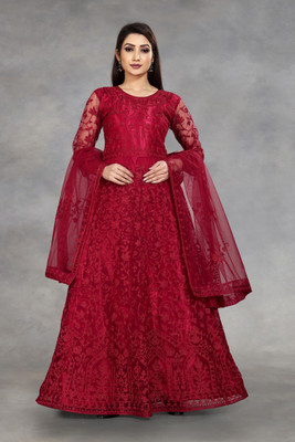 Apnisha Flared/A-line Gown(Maroon)