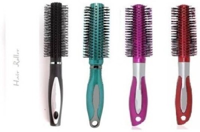 Hudabird Round Roller Comb / Hair Stylling Brush pack of 4