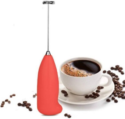 Hongxin Mini Portable Battery Operated Stainless Steel Hand Blender for Coffee/Egg Beater | Electric Foam Maker Classic Sleek Design Hand Blender Mixer ,Coffee blender,Egg Beater,lassi blender,juice 220 W Electric Whisk(Black)