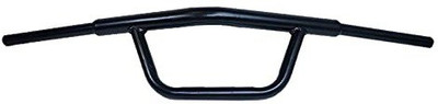 Bullkartzone Handle Bar Dual Triple Curved Handlebar Pipe/Rod with Rope for Standard Bullet 350 Twin Spark - Black Handle Bar(Black)