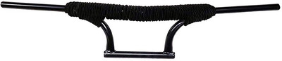 Bullkartzone Bike Handle Bar Dual Triple Curved Handlebar Pipe/Rod with Black Rope for Royal Enfield Standard Bullet 350 Twin Spark(BLACK) Handle Bar(Black)