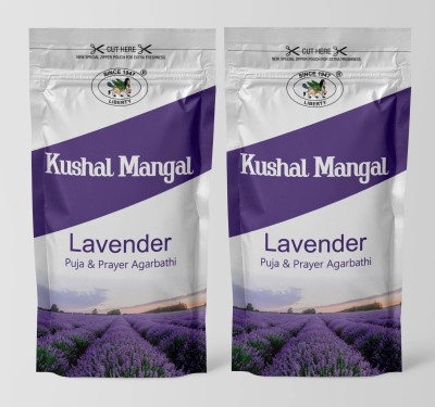 LIBERTY Kushal Mangal Lavender Puja & Prayer Agarbathi Incense Sticks Zipper pack - Pack of 2 (2X120gms) Lavender(160, Set of 2)