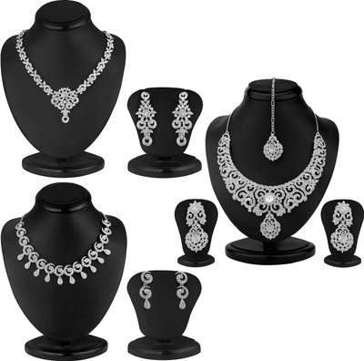 Sukkhi Alloy Rhodium White Jewellery Set(Pack of 1)