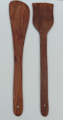 QUEEN ART HANDICRAFTS Spoon set of 2 for Cooking and serving Kitchen Tool Set(Cooking Spoon)