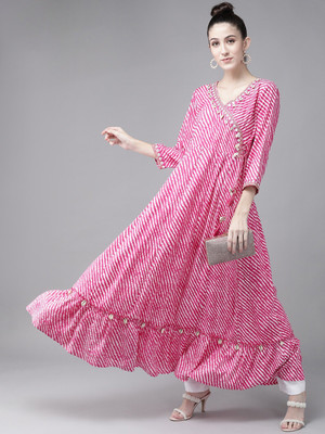 64% OFF on Yufta Women Embroidered A-line Kurta(Pink) 64% OFF on Yufta Women Embroidered A-line Kurta(Pink)