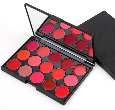 tanvi27 15 COLOR MATTE FINISH WATER PROOF LIPSTICK PALETTE(MULTI, 15 g)