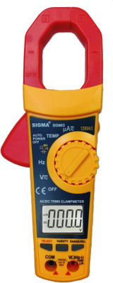 SIGMA AC DC Clamp Meter SG 903 TRMS, Current upto 1200A AC DC Digital Multimeter(Multicolor 6000 Counts)