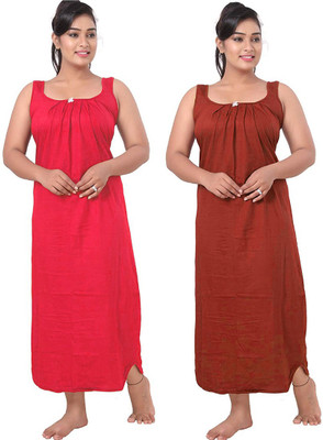 UNIQUE COLLECTONS Women Nighty(Multicolor)