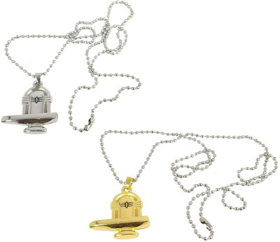 Stylewell (Set Of 2 Pcs) Unisex CMB7282 Combo Of Golden & Silver Color Metal Stainless Steel Fancy & Stylish Shankar Mahadev Bolenath Mahakaal Lord Shiva Bahubali Shivling Locket Pendant Necklace With Chain Religious Spiritual Jewellery Set Gold-plated, Silver Stainless Steel Metal Pendant Set Stylewell (Set Of 2 Pcs) Unisex CMB7282 Combo Of Golden & Silver Color Metal Stainless Steel Fancy & Stylish Shankar Mahadev Bolenath Mahakaal Lord Shiva Bahubali Shivling Locket Pendant Necklace With Chain Religious Spiritual Jewellery Set Gold-plated, Silver Stainless Steel Metal Pendant Set