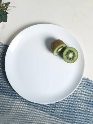 DIVA FROM LAOPALA Opalware Dinner Plates Round Dinnerware Dish Catering Serving Plates Dinner Plate Dinner Plate(Pack of 6, Microwave Safe)