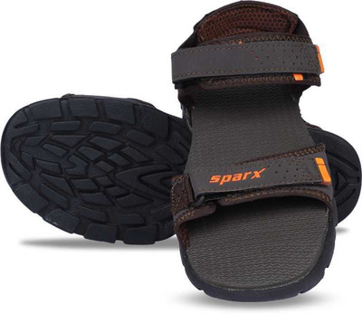 Sparx SS 119 Men Sandals(Brown, Orange , 9)