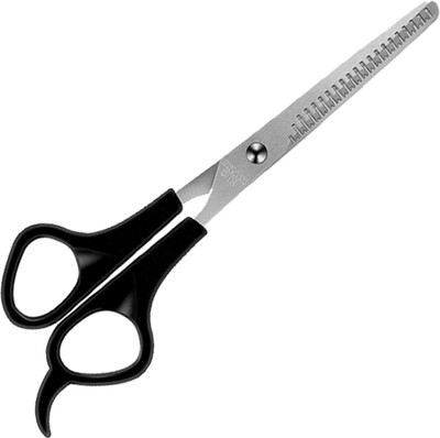 MGP FASHION Personal Care Tools Home & Professional Beauty Hair Makeup Multi-Functional Hair Grooming / Cutting Parlour / Barber / Salon Easy Grip for Men Women Kids and Hair Trimming Thinning All Purpose Zig Zag Scissors Hairdressing & Styling Tool Scissors Scissors(Set of 1, Silver, Black)