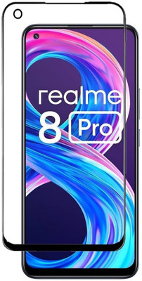 Qtech Edge To Edge Tempered Glass for realme 8 Pro(Pack of 1)