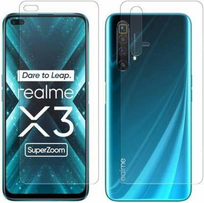 Gtel Front and Back Tempered Glass for Realme X3 Super Zoom(Pack of 1)