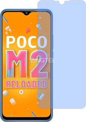 ZINGTEL Tempered Glass Guard for XIAOMI POCO M2 RELOAD MZB0957IN (Impossible AntiBlue Light)(Pack of 1)