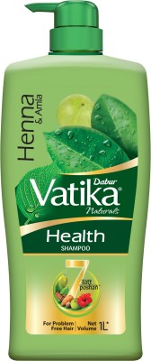 DABUR VATIKA Health Shampoo, With 7 natural ingredients, Controls Frizz(1 L)