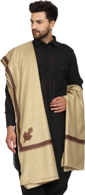 swi stylish Wool Embroidered Men Shawl(Grey)