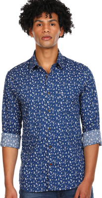 Arrow Sport Men Printed Casual Blue Shirt