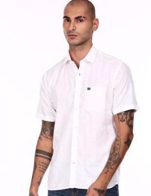 Arrow Sport Men Solid Casual White Shirt