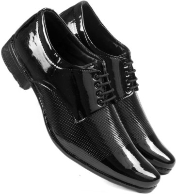 Gubatti Men's Black Lace Up Party Wear/Official/Formal Shoes Derby For Men(Black , 9)