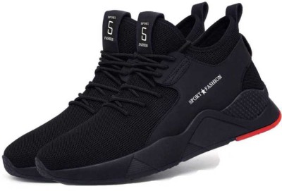 Fortiva smart shoes|black shoes|sports shoe for men|running shoes|loafers|sneakers Sneakers For Men(Black , 7)