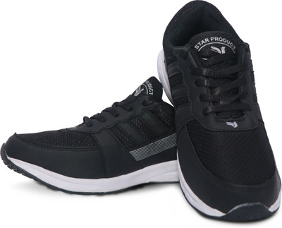 SEGA Running Shoes For Men(Black , 8)