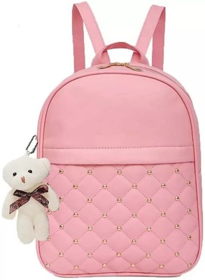 Alison Women bag for college latest trendy stylish bag for girls (Pink) 15 L Backpack(Pink)