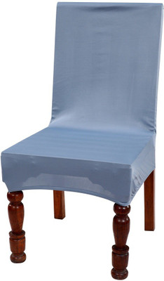 Nendle Polyester Plain 1 Seater Chair Cover(Grey Pack of 1)