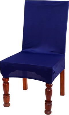 Nendle Polyester Plain 1 Seater Chair Cover(Blue Pack of 1)