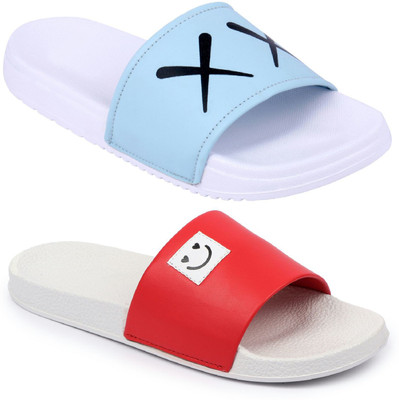PERY-PAO Men Slides(Multicolor , 9)